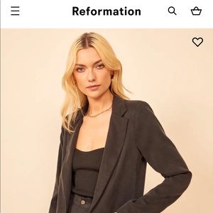 NWT Reformation Khaki Major Blazer